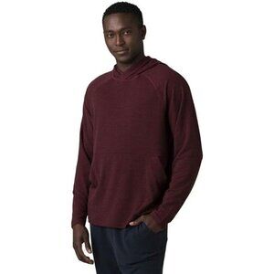 Prana Altitude Tracker Hoodie Mens Sz XXL Maroon Pullover Sweatshirt XXL NWT